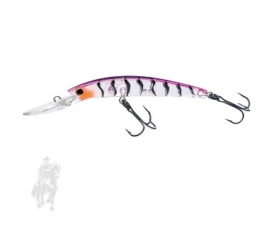 SEÑUELO  YO-ZURI CRYSTAL MINNOW DEEP DIVER WALLEYE 90MM 3-1/2 PURPLE TIGER R1205 PT