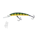 SEÑUELO YO-ZURI CRYSTAL MINNOW DEEP DIVER WALLEYE 130MM 5-1/4" GREEN PERCH R1301 MPC
