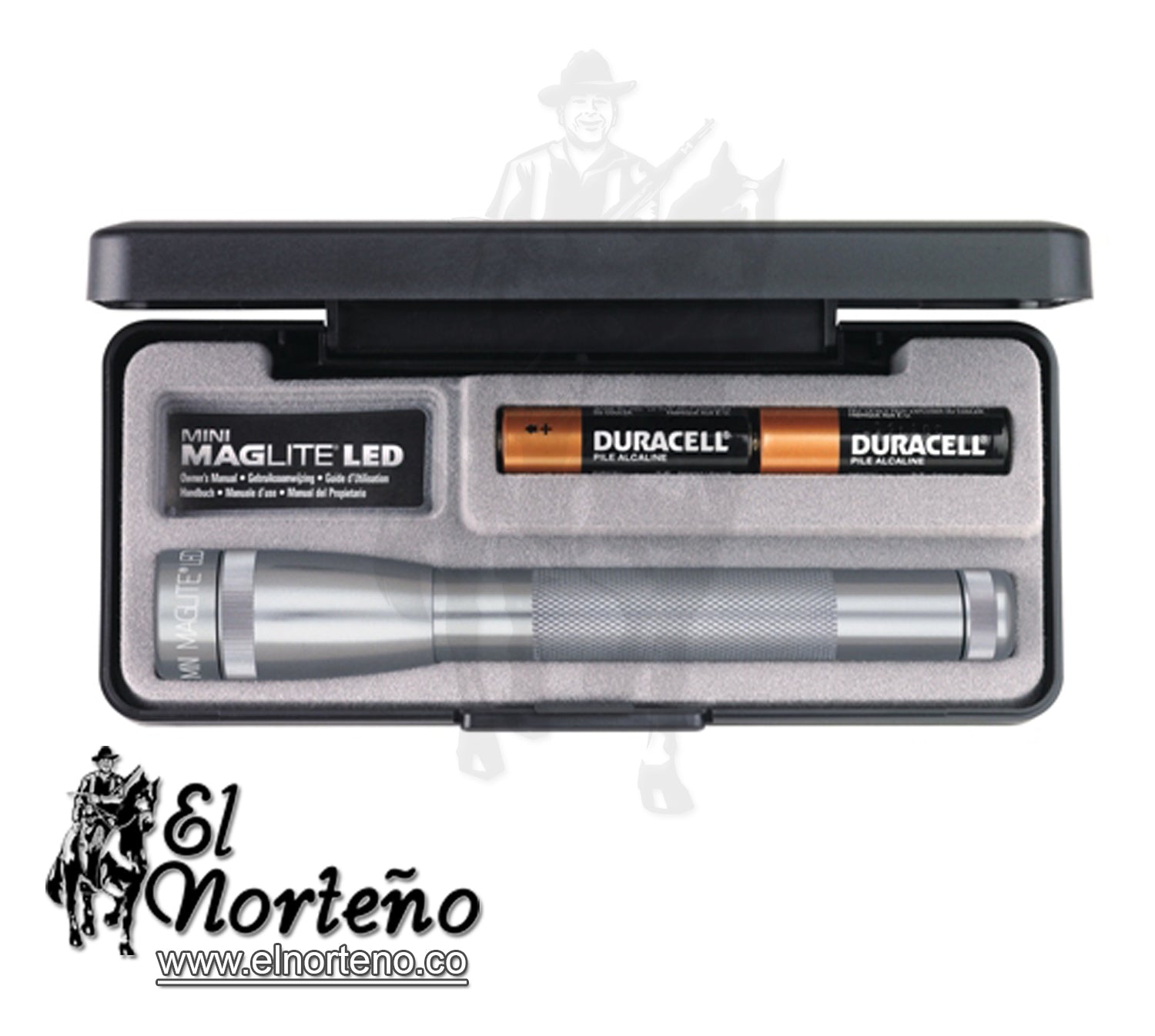 LINTERNA MINI MAGLITE 2AA LED ESTAÑO